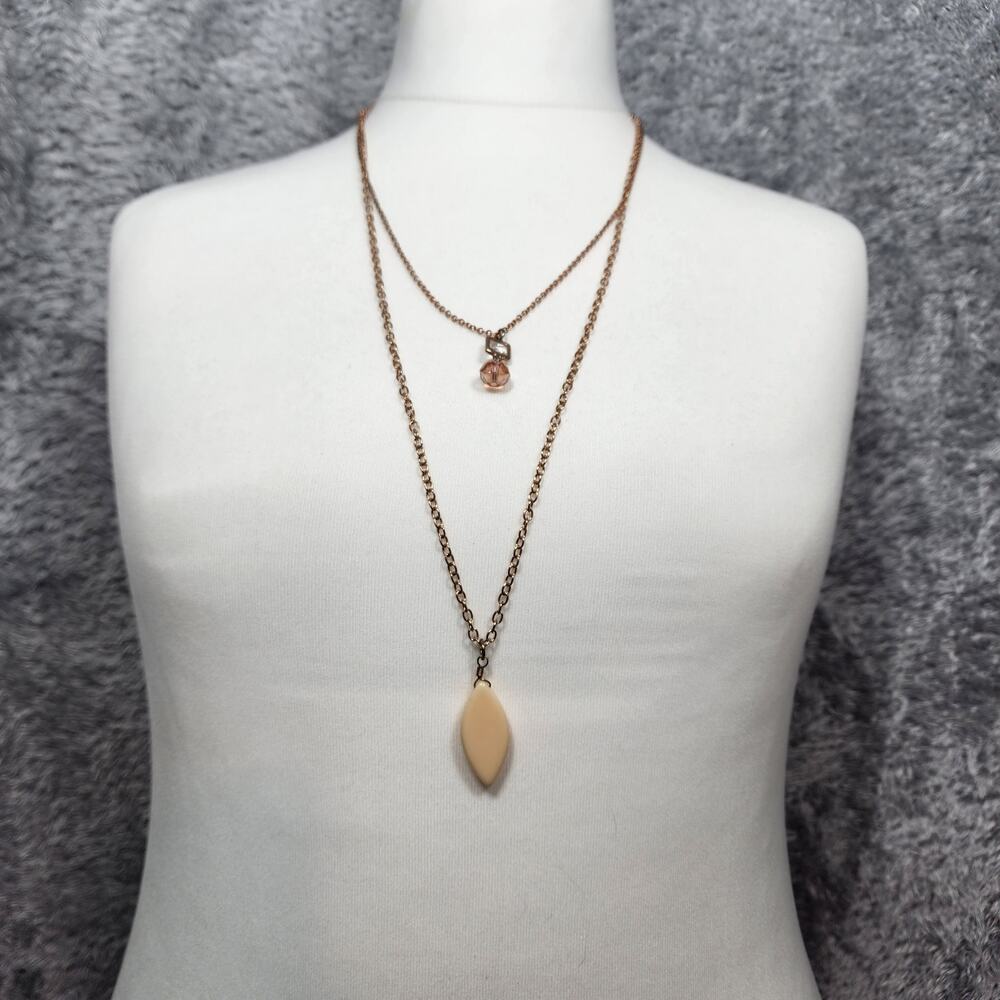 Gold Double Layered Chunky Fashion Jewelry Necklace